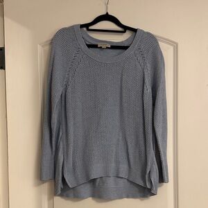 LOFT Soft Blue Crew Neck Sweater
